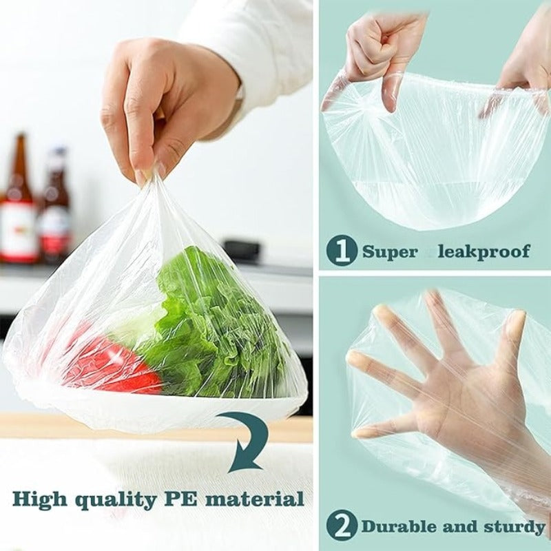 Elastic Bowl and Plate Covers, Stretchable Plastic Cover Packs of 51, 102 or 203 Pieces in Clear or Colorful Options for Home Kitchens and Picnic Dishes