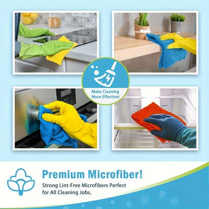 Ultra-Fine Microfiber Cleaning Cloths in Random Colors, Reusable 5, 10, 20 or 50 Piece Wiping Towel Packs for Compatible Car and Household Surface Care