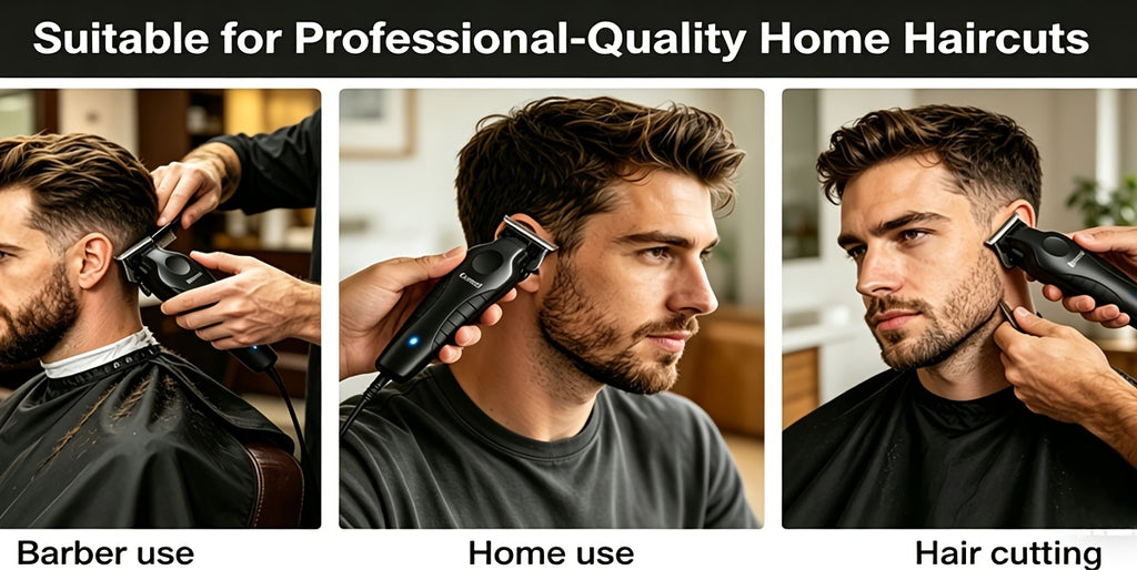 Hair Clipper KM-2299 Electric Grooming Tool with USB Connection for Hair Cutting, Detail Carving and Hairstyle Maintenance at Home or in Hair Salons