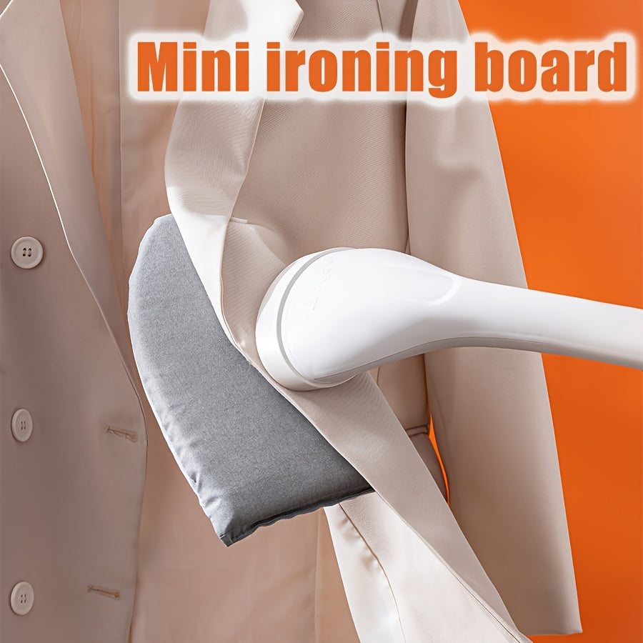 Mini Folding Ironing Board in Grey, One-Piece Compact Garment Care Accessory with Foldable Design for Household Laundry Setups and Clothing Touch-Ups
