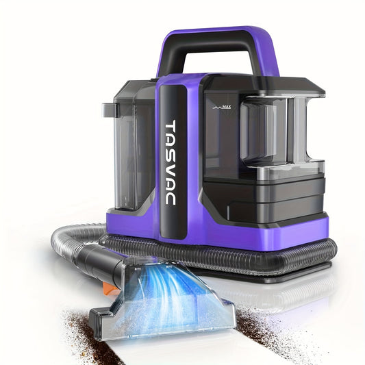 Pet Stain Carpet Cleaner with 20,000Pa Suction, Portable Spot and Stain Remover Machine with 2 Brushes, Cleaning Formula and Long Hose for Carpet, Upholstery, Couch, Stairs and Car Seats, Purple