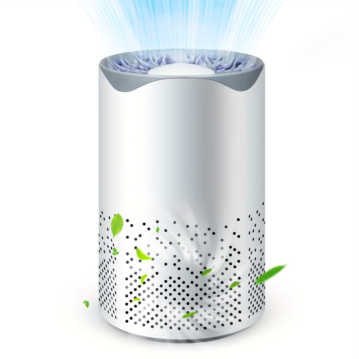 Compact Bedroom Air Purifier with Listed HEPA Filter, Sleep Mode and Scented Sponge, USB Plug-In Air Cleaner with One Machine and One Filter Element