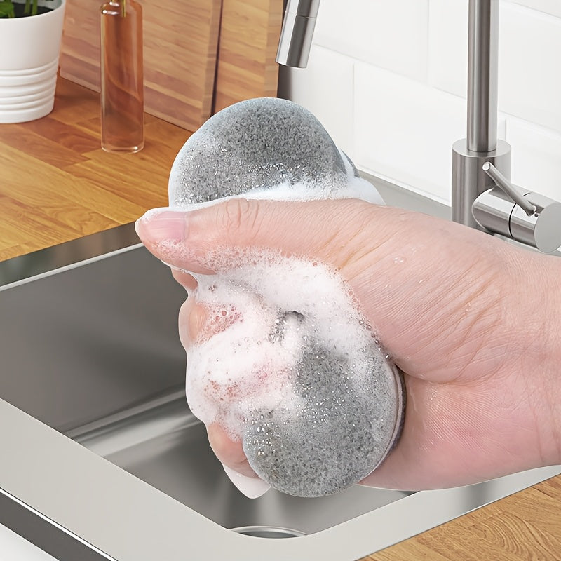 Oval Dishwashing Sponges in 3, 12 or 20-Piece Packs, Reusable Kitchen Sponge Wipes for Compatible Dishes, Chopsticks, Pots and Everyday Sink-Side Cleanup