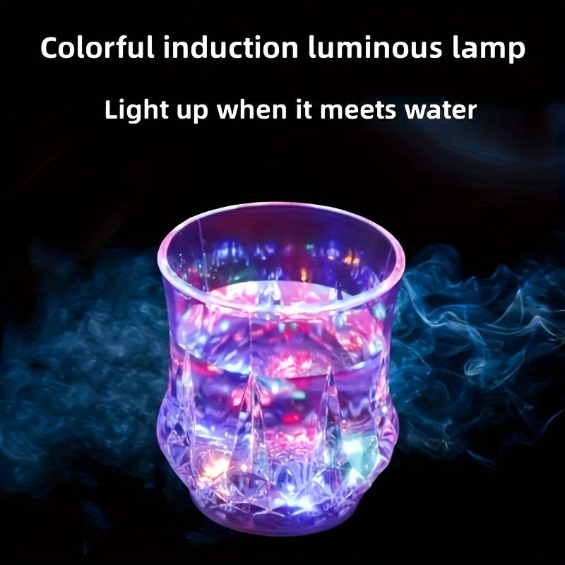 Liquid-Activated LED Party Cups, Multicolor Light-Up Drinkware in 4 or 6-Piece Sets for Home Entertaining, Halloween and Christmas Table Displays