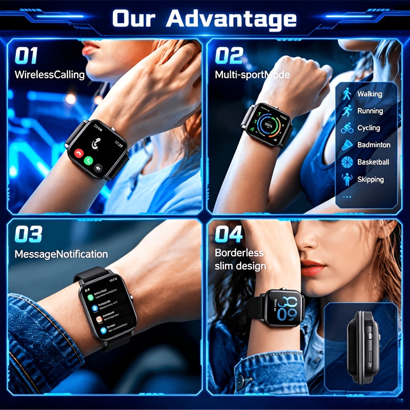 Multilingual Translation Glasses and Touchscreen Smartwatch Set, AI Smart Wearable Combo with Touch Control and Standard or Flagship Upgrade Options