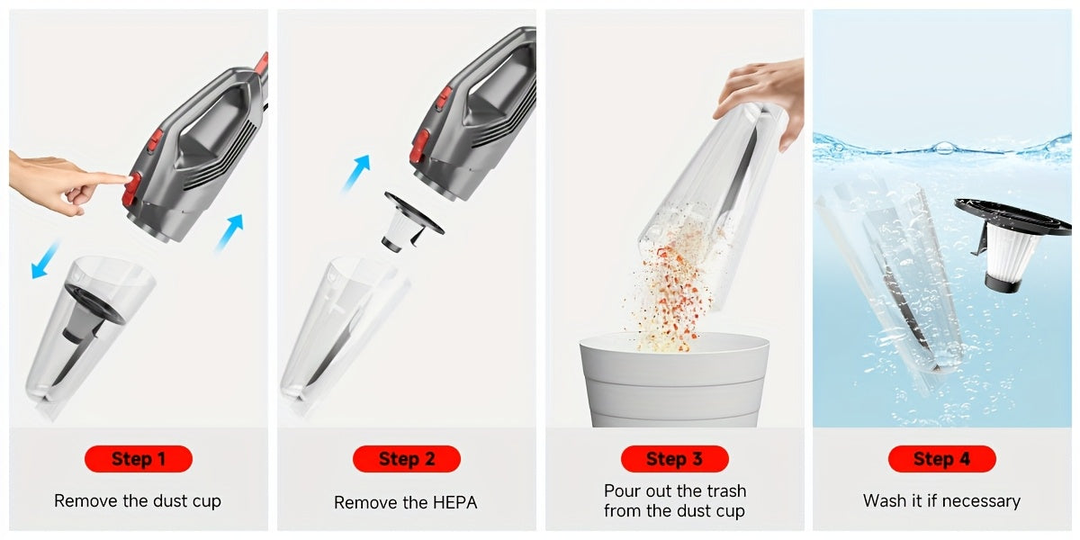 HEPA Stick Vacuum Cleaner for Home, Corded Design with Listed 22ft Cable and 18kPa Suction for Hardwood Floors and Pet Hair, Three Color Options