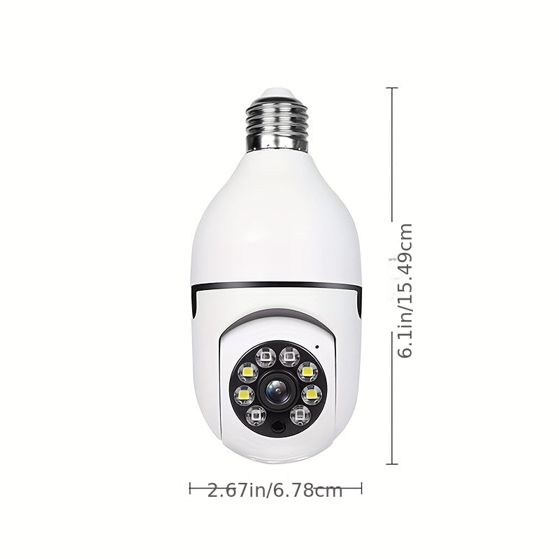 E27 Light Bulb Security Camera Set of 2, CL201 WiFi Cameras with Listed 4MP Video, Color Night Vision, Motion Detection and Two-Way Audio