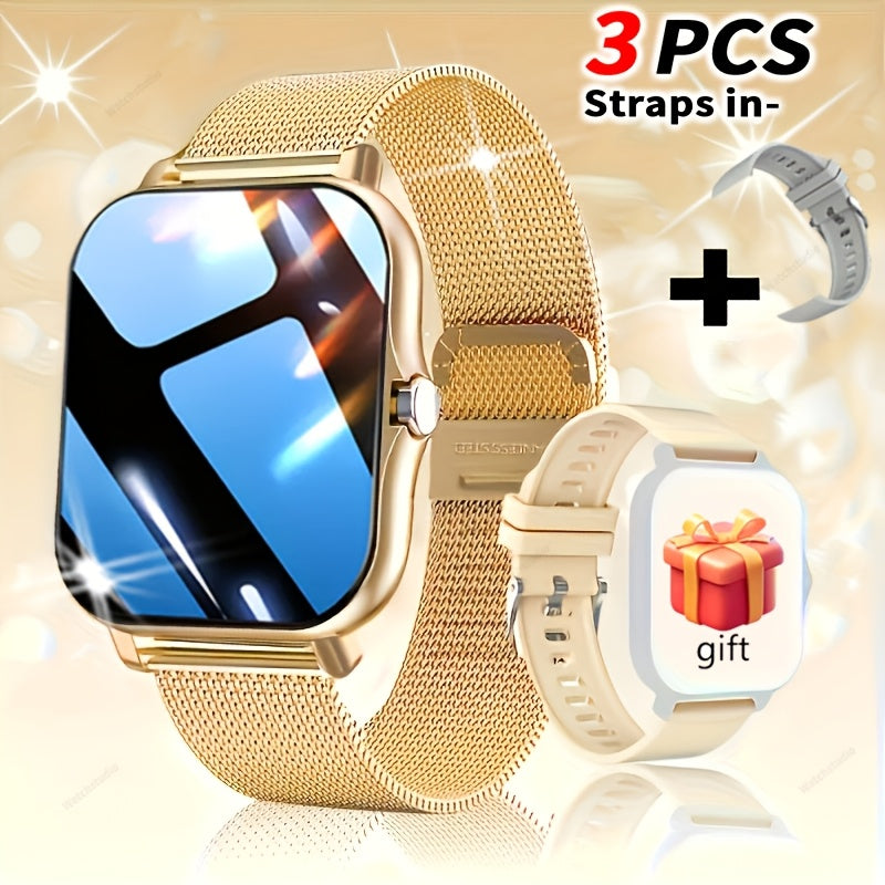 TFT Touchscreen Smartwatch with 1.83-Inch Display, Wireless Call Answering and Dialing, Message Reminders, USB Charging and Four Color Choices