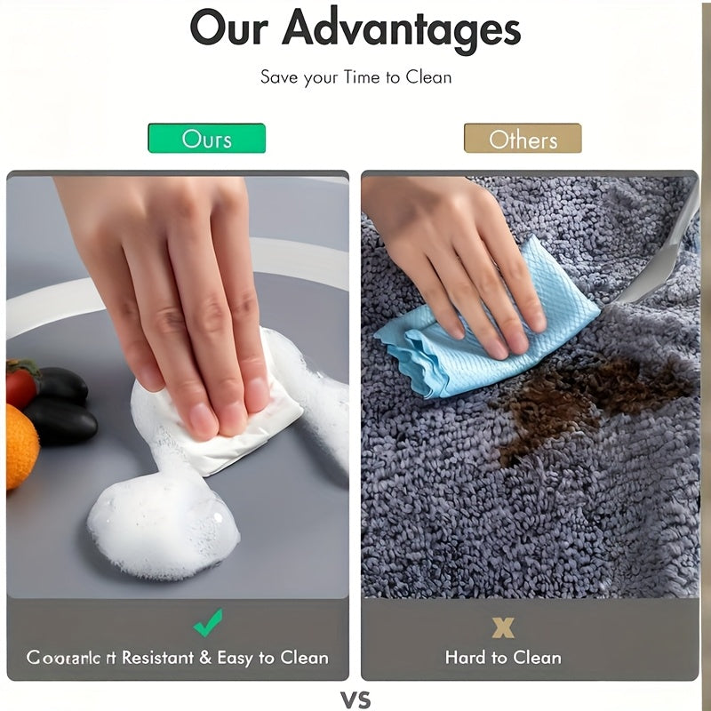 Quick-Drying Bathroom Mat with Diatomaceous Earth Reference, Soft Absorbent Bath Floor Mat with Listed Anti-Slip Design for Shower and Bathtub Areas