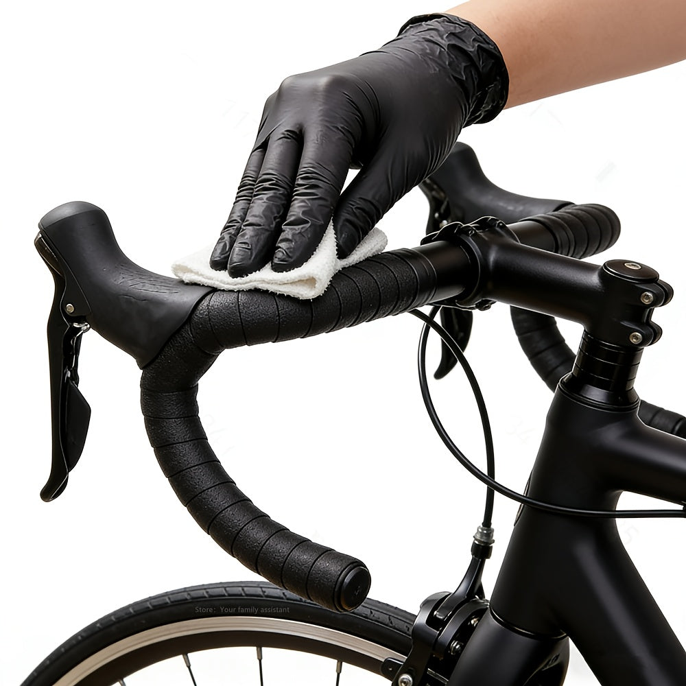 Composite Nitrile Disposable Gloves in Black, Household Cleaning Gloves with S, M, L and XL Sizes and 20, 40 or 99 Piece Pack Options for Kitchen Housework