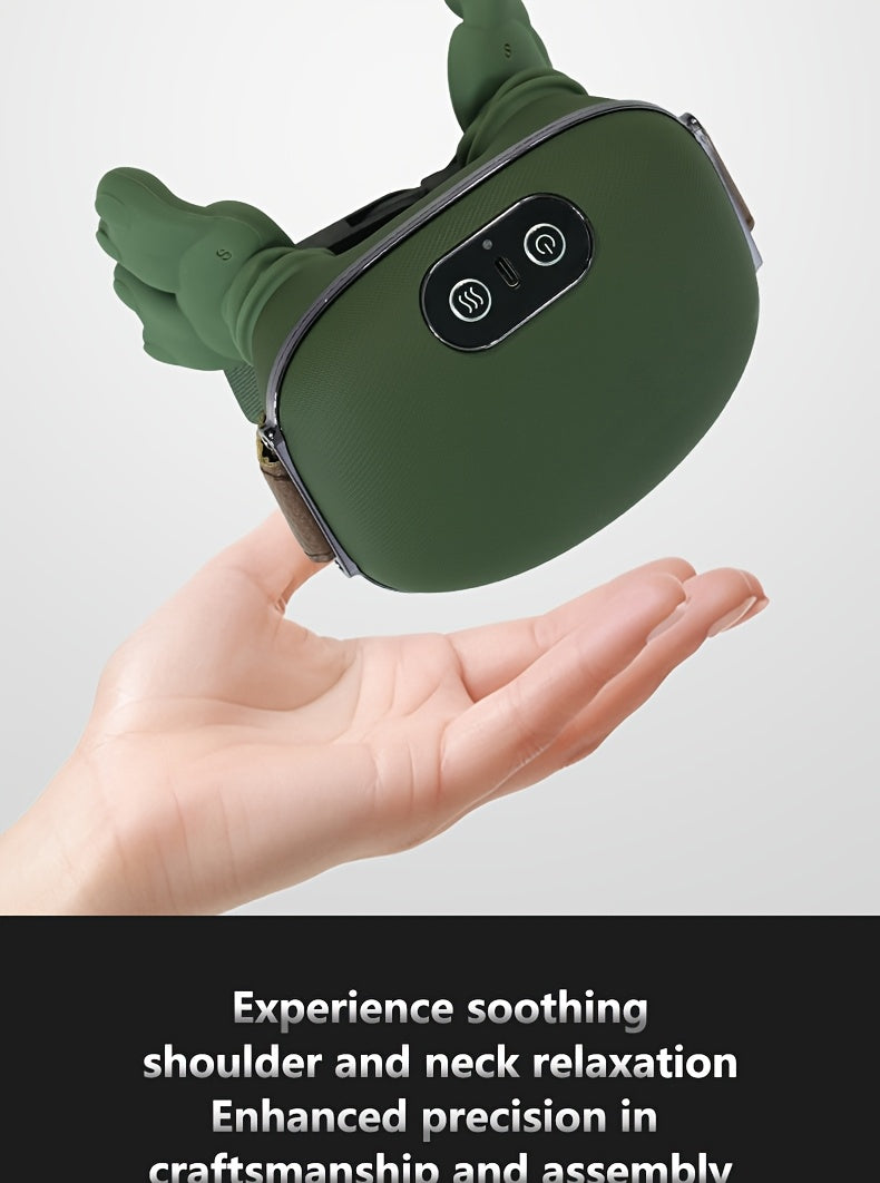 Heated Shiatsu Neck Massager with Listed 4D Hand-Style Kneading, Dual-Zone Warmth and Wireless Portable Design for Instruction-Guided Adult Home Massage Routines
