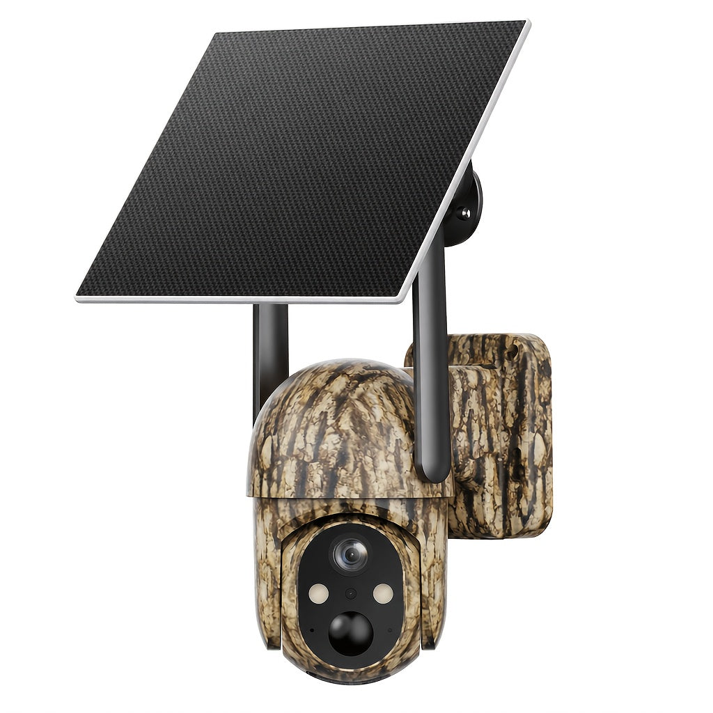 Solar Cellular Security Camera by SEHMUA, 4G LTE Outdoor Monitoring with 4K Live View, Remote Pan Tilt, Night Vision and Two-Way Audio for Farms and Ranches