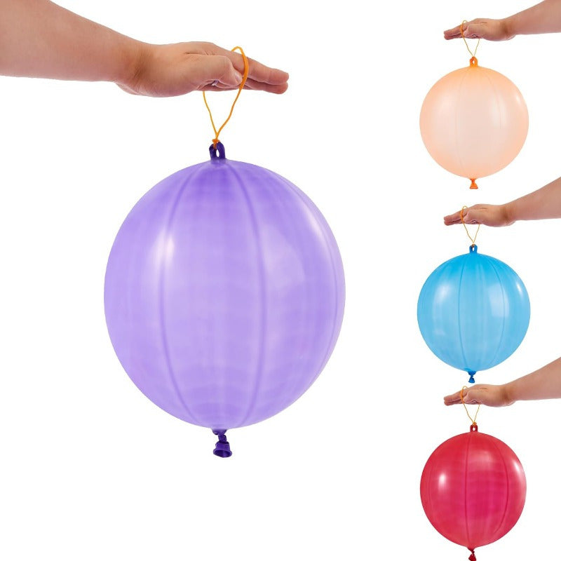 Punch Balloons by SYNCFUN with Rubber Band Handles, Natural Rubber Latex Party Favors for Teen and Adult Birthday Games and Goodie Bags, Ages 14+