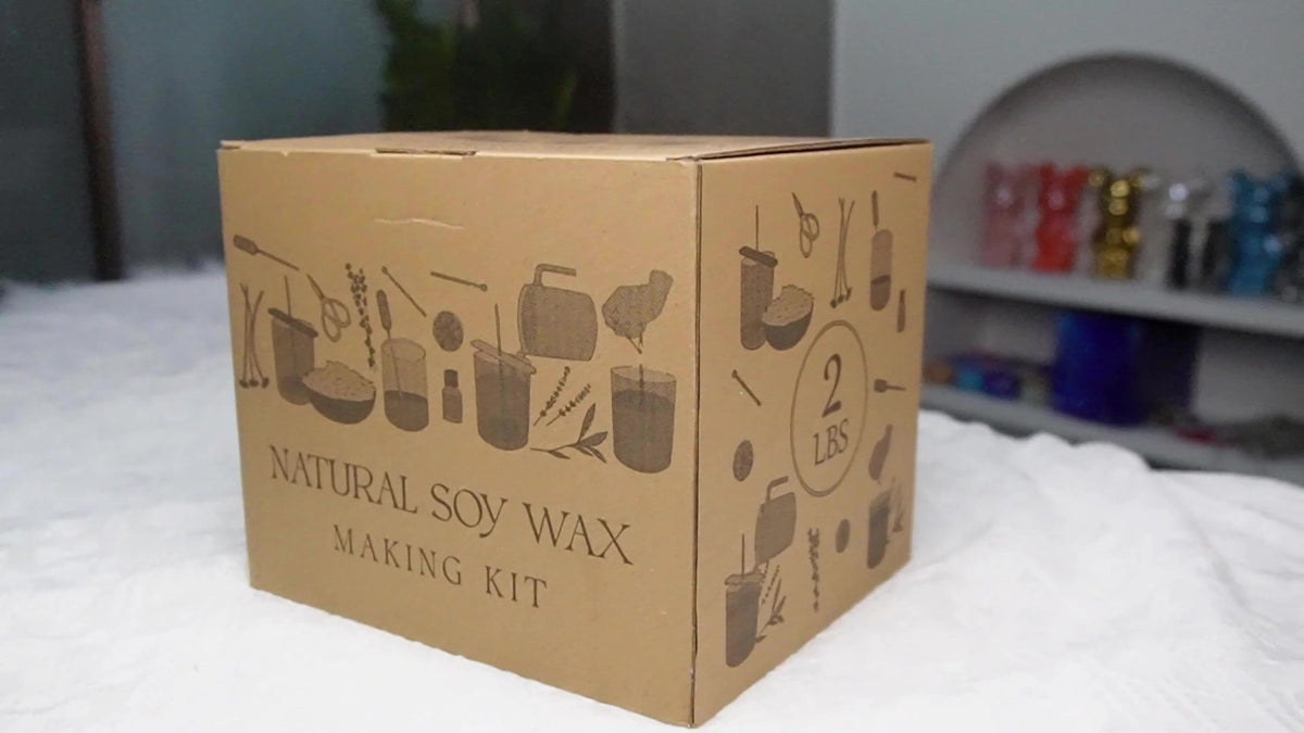 Soy Wax Bead Candle Making Set, 2LB Option with Listed 304 Stainless Steel Pouring Pot for Adult Beginner Container Candle Crafts and Handmade Gift Projects