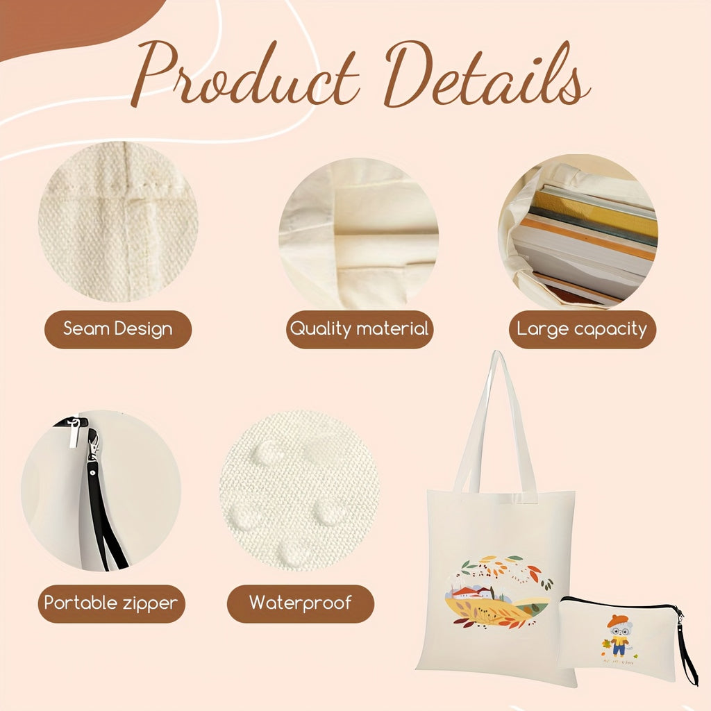 Sublimation Blank Tote Bags 20-Pack, Reusable Canvas Shopping Bag Supplies for DIY Heat Transfer Designs, Promotional Projects and Handmade Holiday Gifts