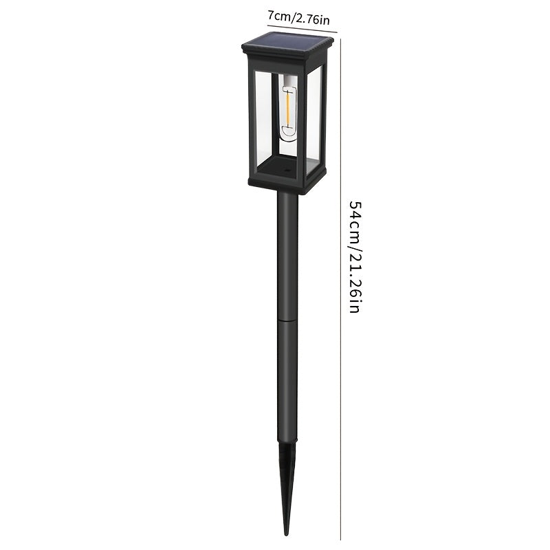 Solar Garden Lamps with Listed Warm White Light, Four-Piece Box, Six-Piece Box or Six-Set Option Labels for Courtyard, Terrace and Walkway Landscape Decoration