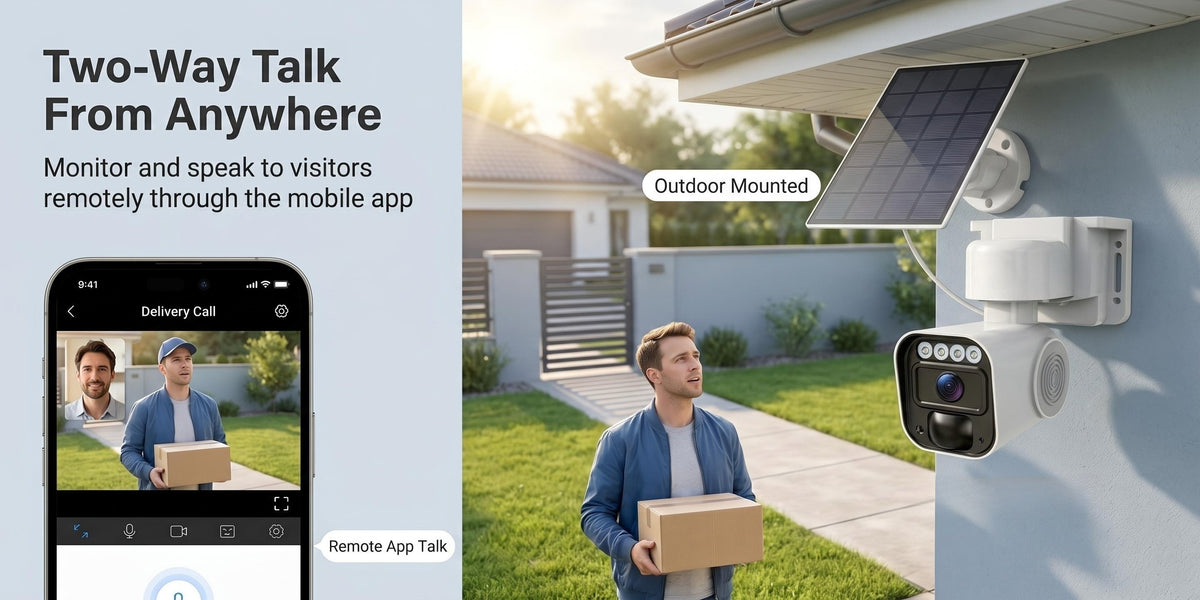 6MP 4G Solar Security Camera by PHANSATIM, Outdoor PTZ with Human Detection, Color Night Vision, Two-Way Audio and 5200mAh Battery, No WiFi Required