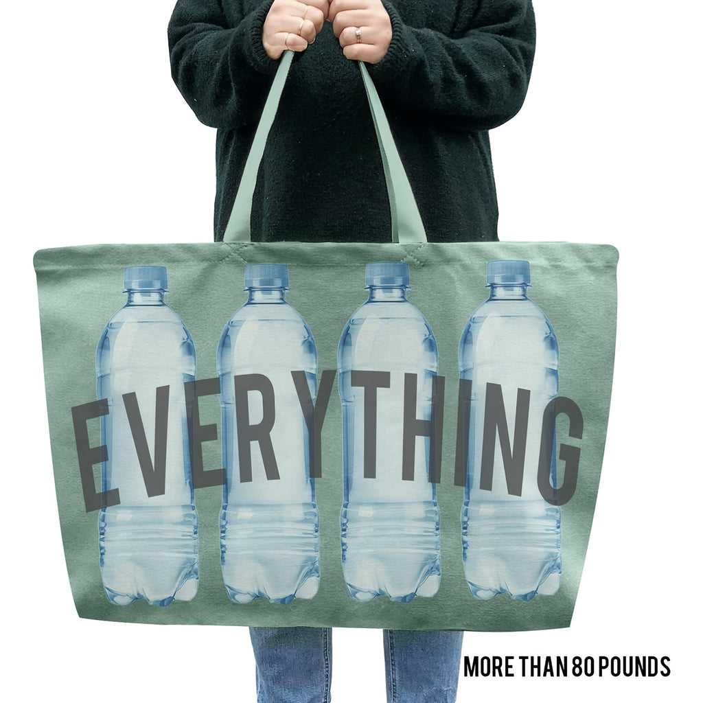 Foldable Canvas Tote Bag with Open-Top Design, Large-Capacity Solid-Color Handbag in Twelve Listed Options for Shopping, Commuting and Student Essentials