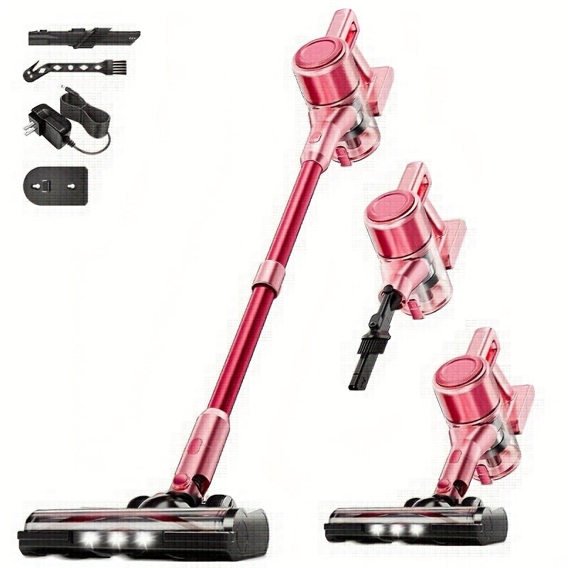 8-in-1 Cordless Vacuum Cleaner for Home, Lightweight Wireless Household Vacuum for Hardwood Floors, Carpets and Pet Hair in Four Color Options