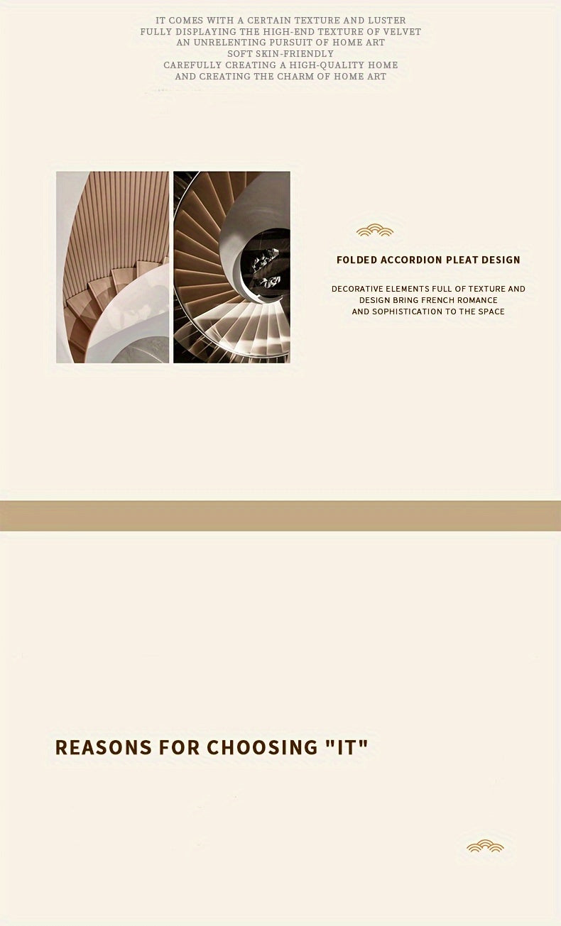 Accordion Door Curtain in Polyester with Hooks and Storage Straps, Foldable Room Divider Panel in Four Colors and Two Unfolded Sizes for Home Interiors