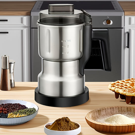 Electric Coffee and Spice Grinder with One-Touch Control, Multifunction Kitchen Powder Mill for Coffee Beans, Grains, Nuts and Spices, Listed 500mL Chamber