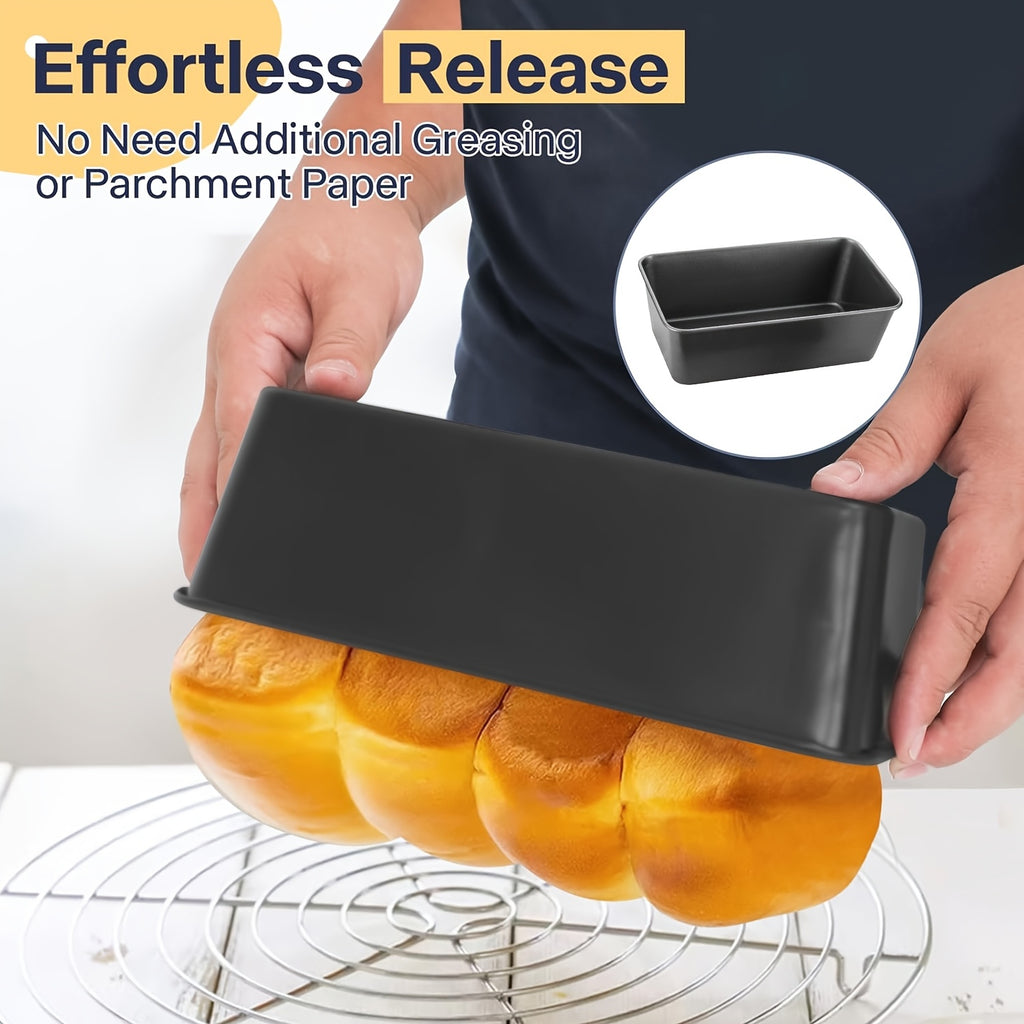 Meatloaf Pan with Drain Tray and Insert, Listed 9 by 5 Inch Nonstick Loaf Baking Design in a Two-Piece Option for Oven Meatloaf and Homemade Banana Bread