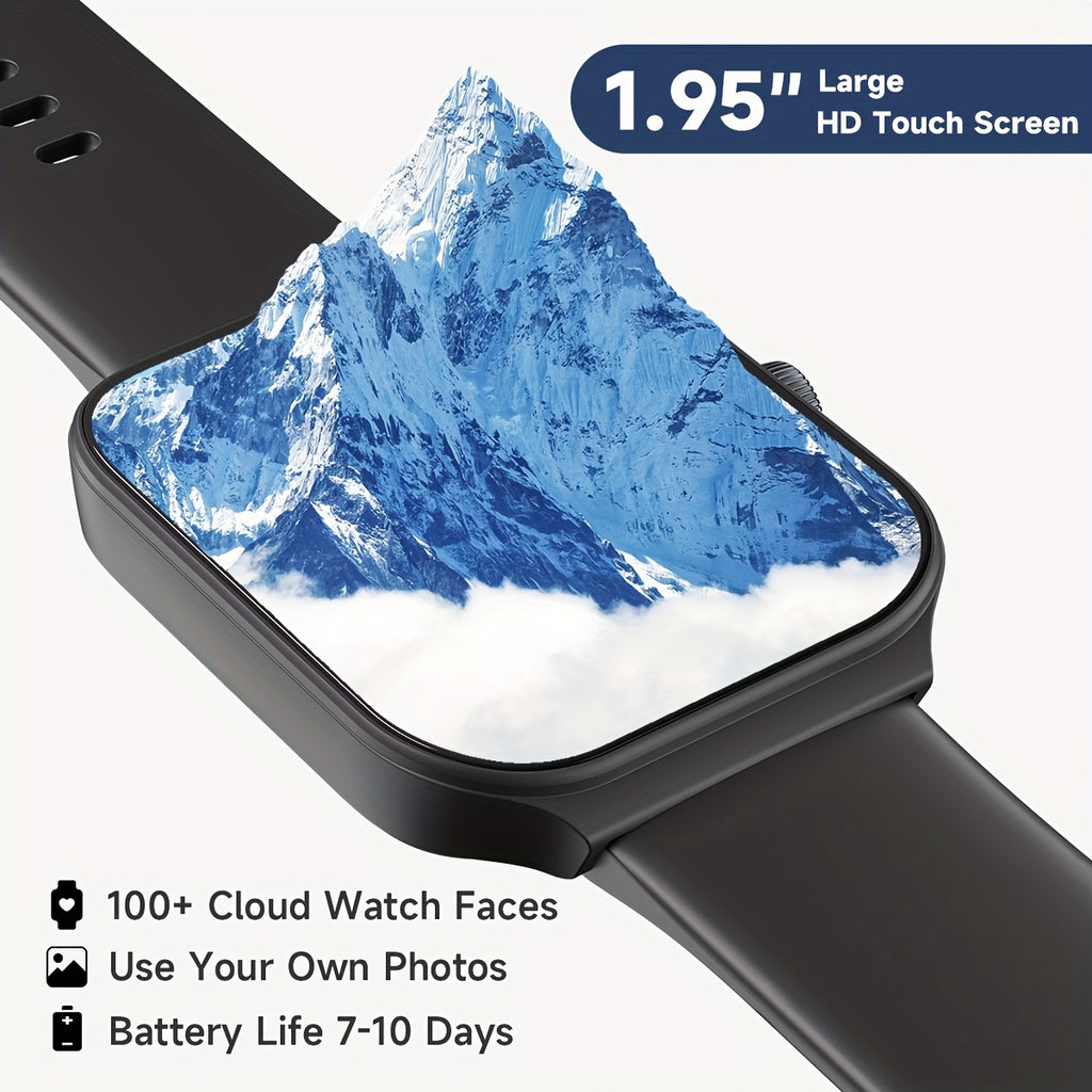 Activity Tracker Smartwatch with Alexa, 1.95-Inch Display, Call Answering, 100+ Sport Modes, Step Counter and Sleep Tracking for Android and iPhone