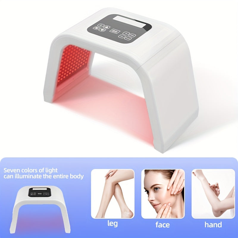 Square or Folding LED Skin-Care Device with Listed Seven-Color Design, Multifunction Beauty Equipment for Instruction-Guided Home Care and Thoughtful Gift Ideas
