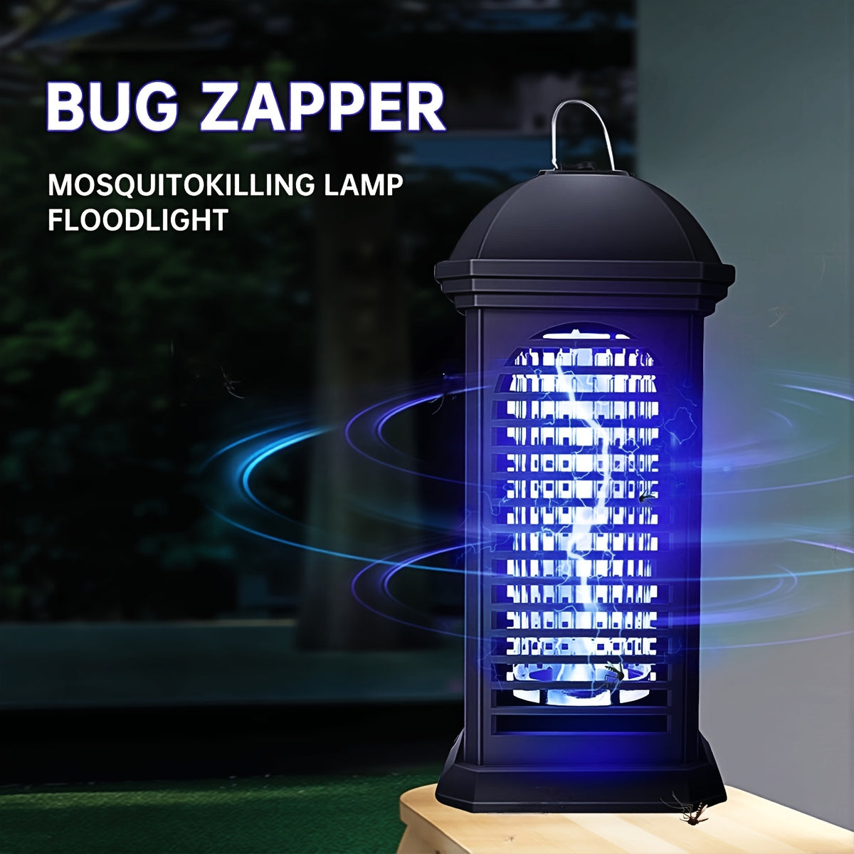UV Light Bug Zapper Indoor Outdoor, Plug-in Electric Mosquito Killer Lamp, Insect Zapper Fly Trap for Home, Kitchen, Bedroom, Patio, Backyard, Garden and Camping