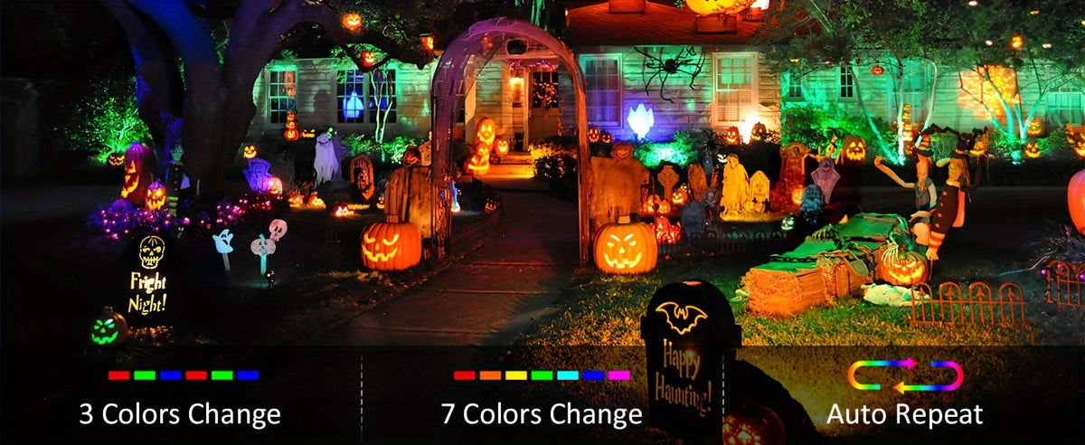 RGB LED Flood Lights with Listed 25W Power and 44-Key Remote, Color Changing Party Uplighting with Brightness Controls, Timer and Memory for Weddings and Events