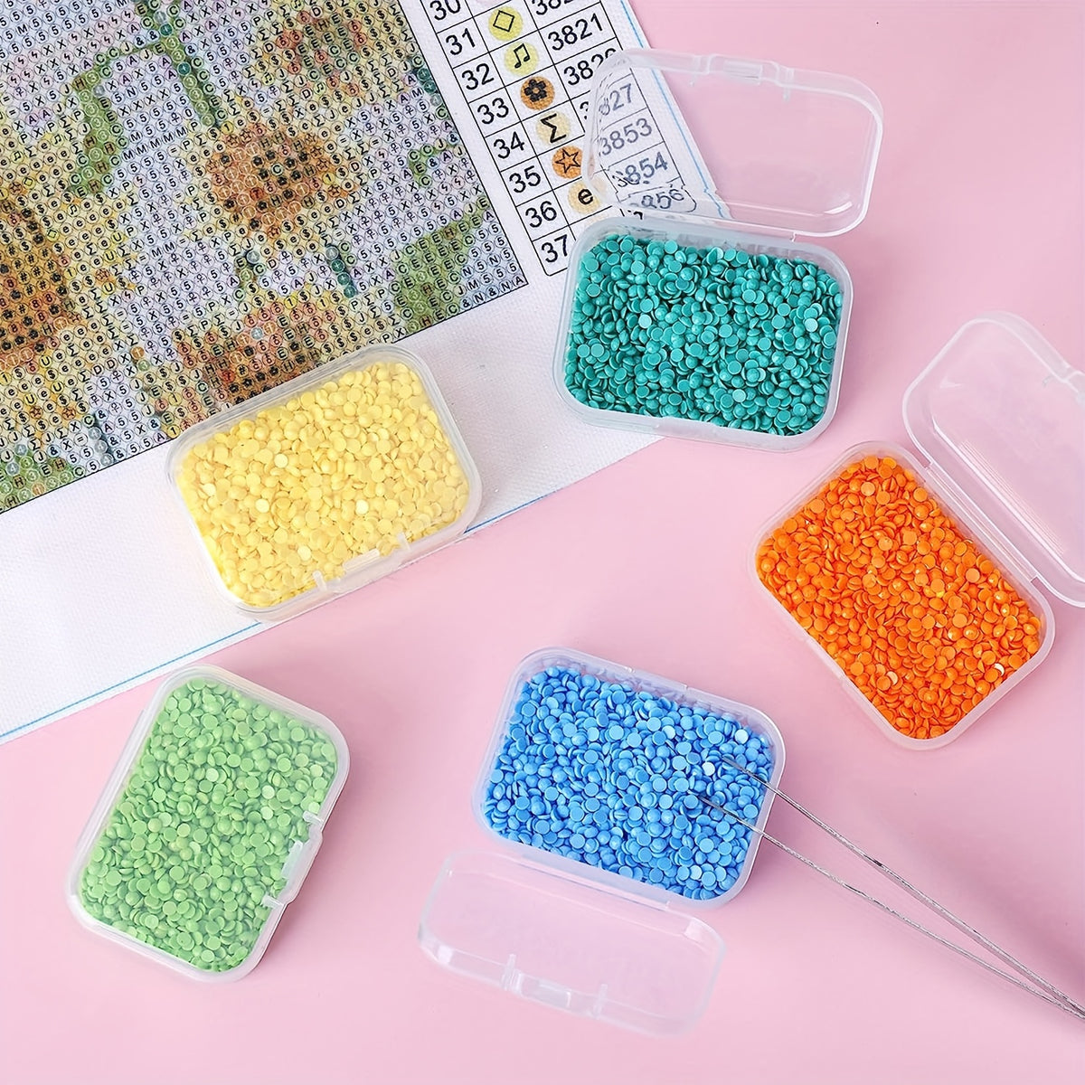 Rectangular Storage Boxes with Lids by TOMNK, Small Plastic Containers in 28 or 56-Piece Options for Beads, Jewelry Findings, Desk Supplies and Craft Sorting