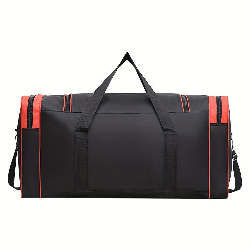 Gym Duffel Bag for Fitness, Boxing and Martial Arts Gear, XKB006 Multi-Pocket Training Bag with Carry Handle and Zipper Closure in Black-b or Blue-b