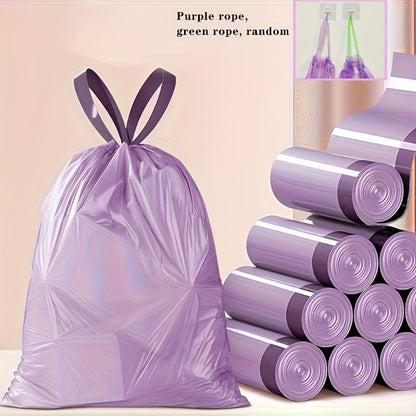 4 Gallon Drawstring Trash Bags, 98-Count Small Plastic Wastebasket Liners in White, Pink, Red or Purple for Bathroom, Bedroom and Office Cleanup