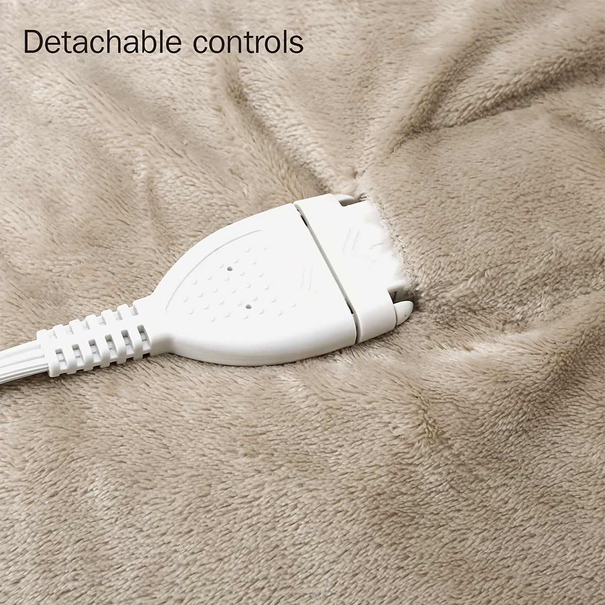 Flannel Heated Blanket with Listed 10 Heat Levels and 10-Hour Auto-Off, Electric Blanket in Four Sizes and Colors for Cozy Indoor Bedroom Comfort