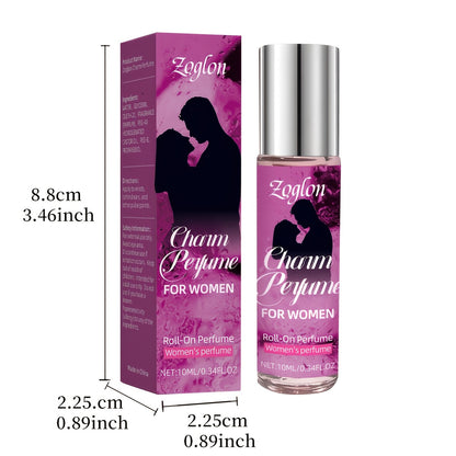 Roll-On Perfume for Women, 10ml Alcohol-Free Fragrance with Pear, Jasmine and Vanilla Notes, Floral Fruity Rollerball for Everyday Wear and Gifts