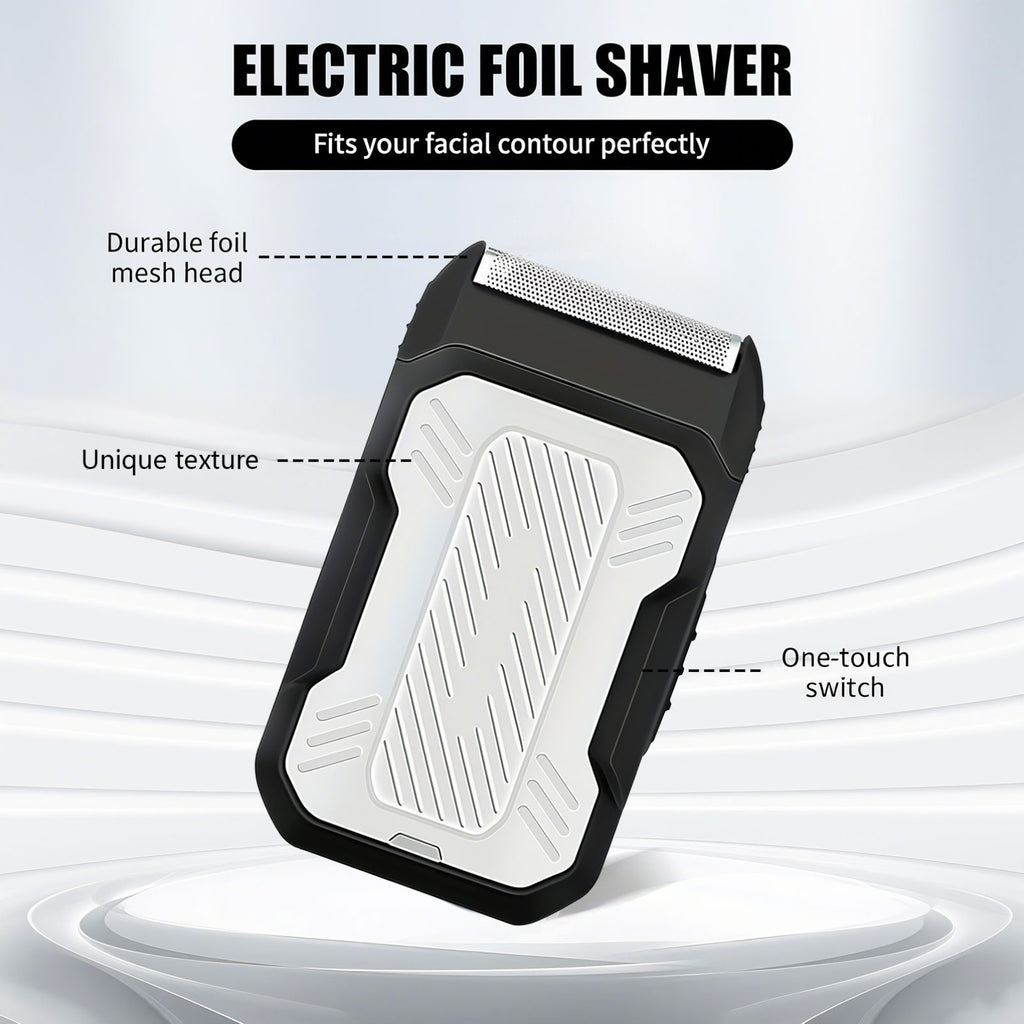 Electric Grooming Kit in White with Two or Three-Piece Option Labels, Listed Razor and Clipper, Digital Screen and USB Rechargeable Design for Home Hair Care