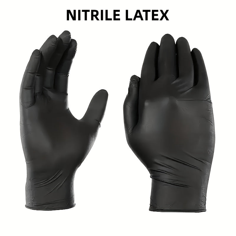 Black Nitrile Cleaning Gloves in a 30-Piece Pack, Lightweight Disposable Household Gloves with S, M, L and XL Options for Kitchen Cleanup and Home Tasks