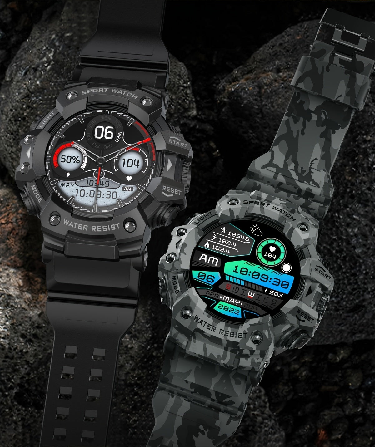 1.32-Inch TFT Smartwatch for Men with Calling, LED Flashlight, 100+ Sports Modes and Sleep Tracking, iPhone Android Compatibility in Eleven Color Options