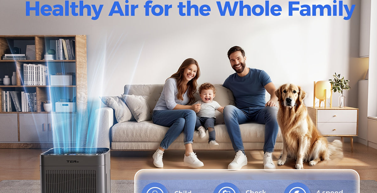 Air Purifier for Home Large Room Up to 2500 Sq Ft, H13 HEPA Air Cleaner with Washable Double-Sided Filters and PM2.5 Sensor, 22dB Quiet Air Purification for Bedroom, Pets, Dust, Smoke and Allergies
