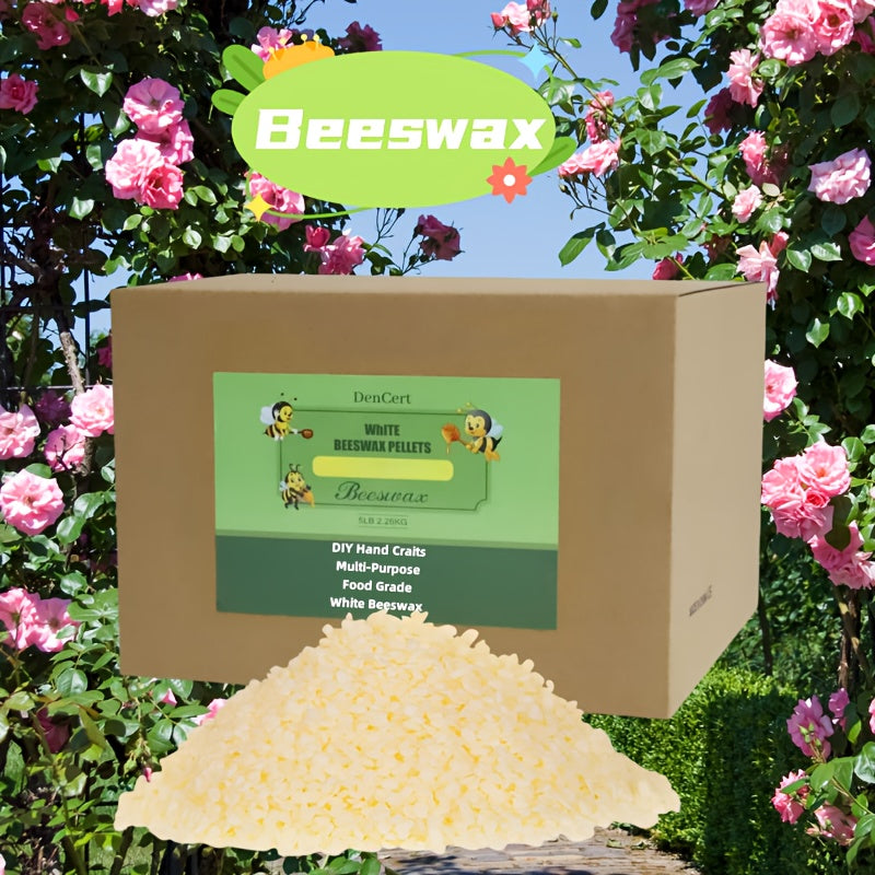 Beeswax Pellets for Candle Making and DIY Crafts, Listed Triple-Filtered Wax Particles in 3LB, 5LB or 10LB Options for Hobby Projects and Soap-Making Supplies