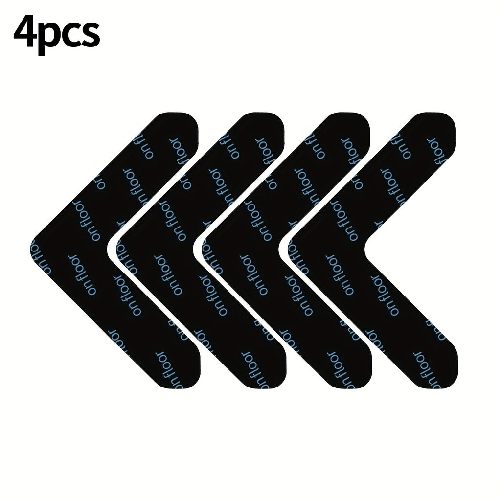 Rug Corner Grippers with Reusable Washable Design, Area Rug Tape in 4, 8, 20 or 30-Piece Packs to Help Hold Compatible Rugs in Place and Flatten Curled Corners