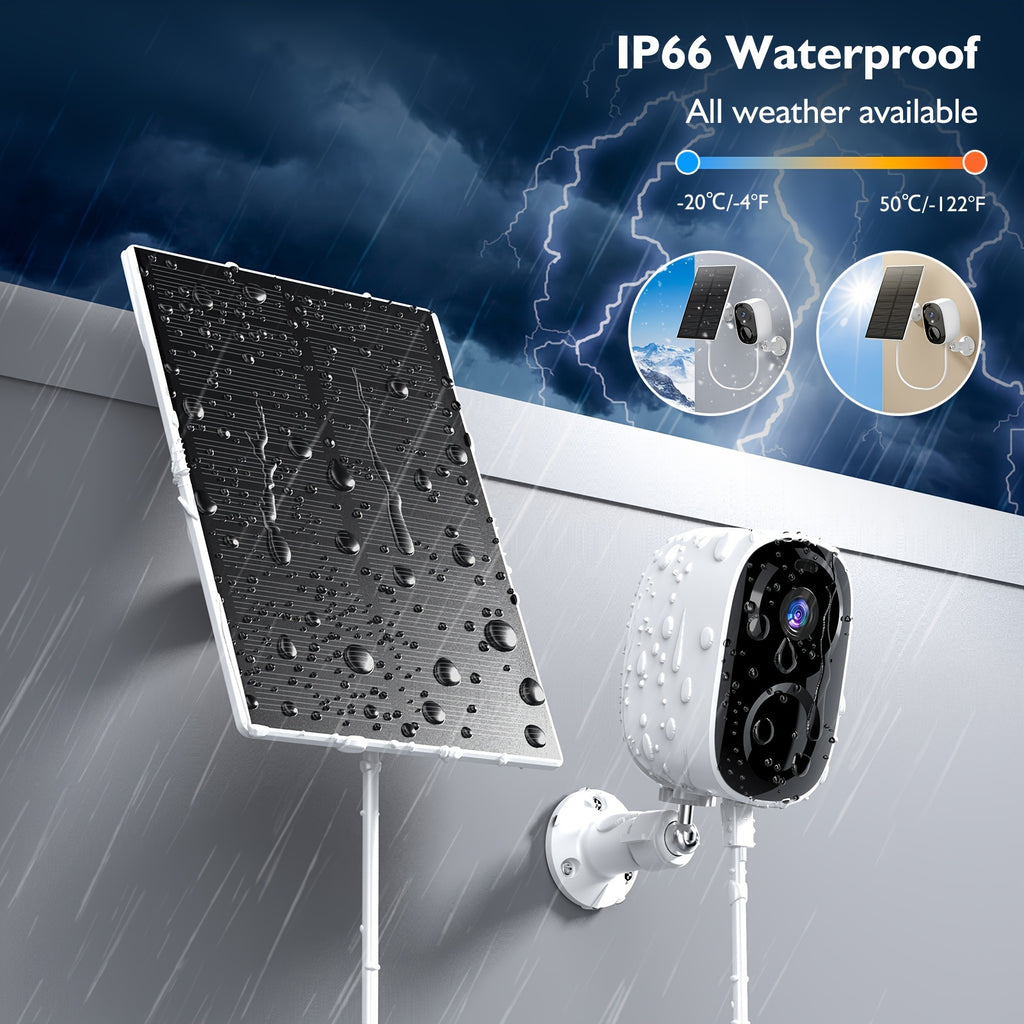 BW4 Battery Security Camera with Listed 2K Video, 2.4GHz WiFi, PIR Alerts and Two-Way Audio, O-KAM Pro App and Cloud or Memory Card Storage Options for Home