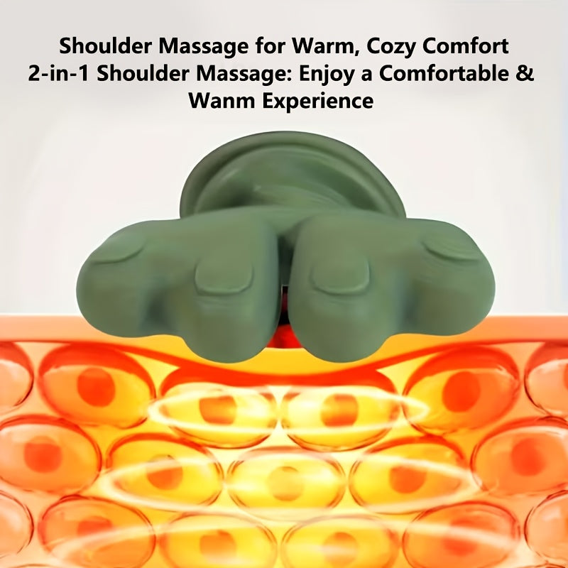 Heated Shiatsu Neck Massager with Listed 4D Hand-Style Kneading, Dual-Zone Warmth and Wireless Portable Design for Instruction-Guided Adult Home Massage Routines