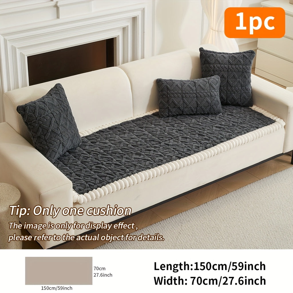 Quilted Sofa Cushion Cover, Single Polyester Seating Layer in Five Colors with Loveseat, 3-Seater, 4-Seater and Plus4 Options for Living Room Refreshes