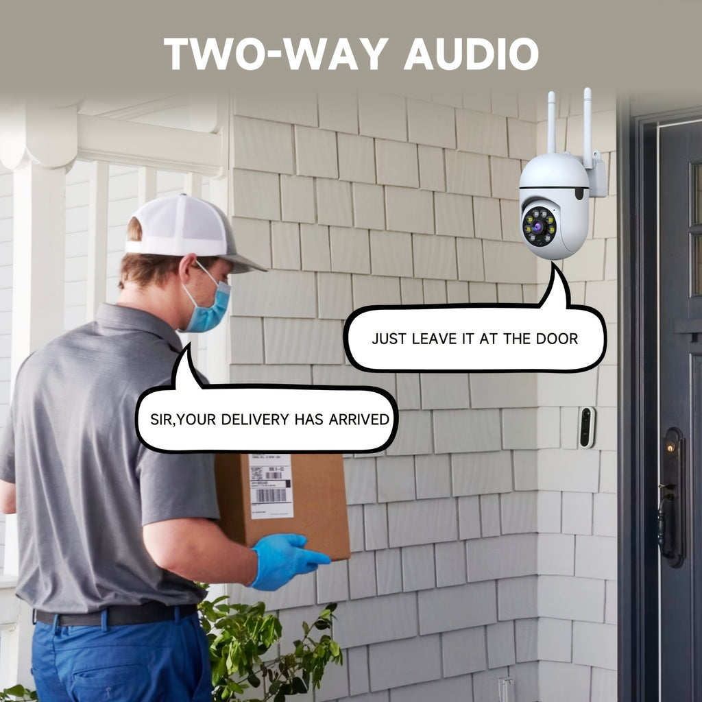 PTZ Security Camera 2-Pack, 355° Pan & Tilt Indoor Camera with AI Motion Detection, Dual-Band WiFi, Full-Color Night Vision, Two-Way Audio, Cloud & SD Storage