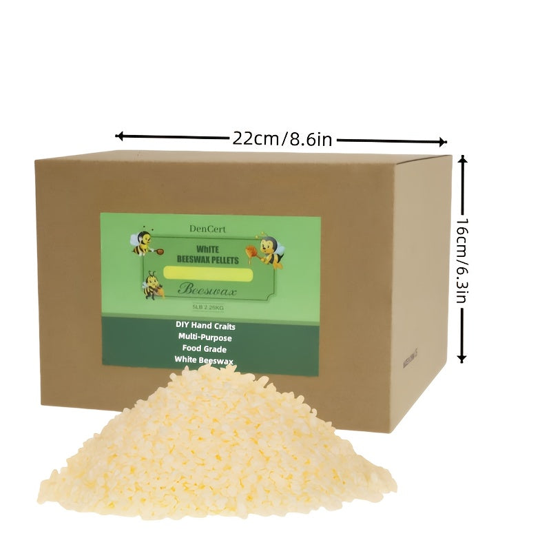 Beeswax Pellets for Candle Making and DIY Crafts, Listed Triple-Filtered Wax Particles in 3LB, 5LB or 10LB Options for Hobby Projects and Soap-Making Supplies