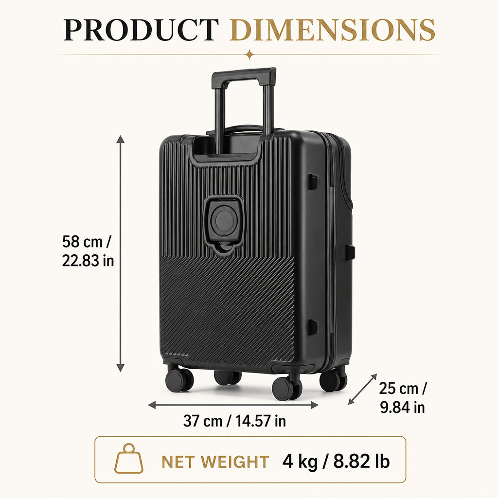 20 Inch Luggage with Password Lock Reference, Travel Suitcase in Red, Black, White, Green or Grey for Weekend Packing, Vacation Planning and Business Trips