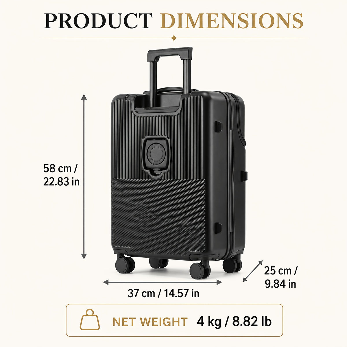 20 Inch Luggage with Password Lock Reference, Travel Suitcase in Red, Black, White, Green or Grey for Weekend Packing, Vacation Planning and Business Trips