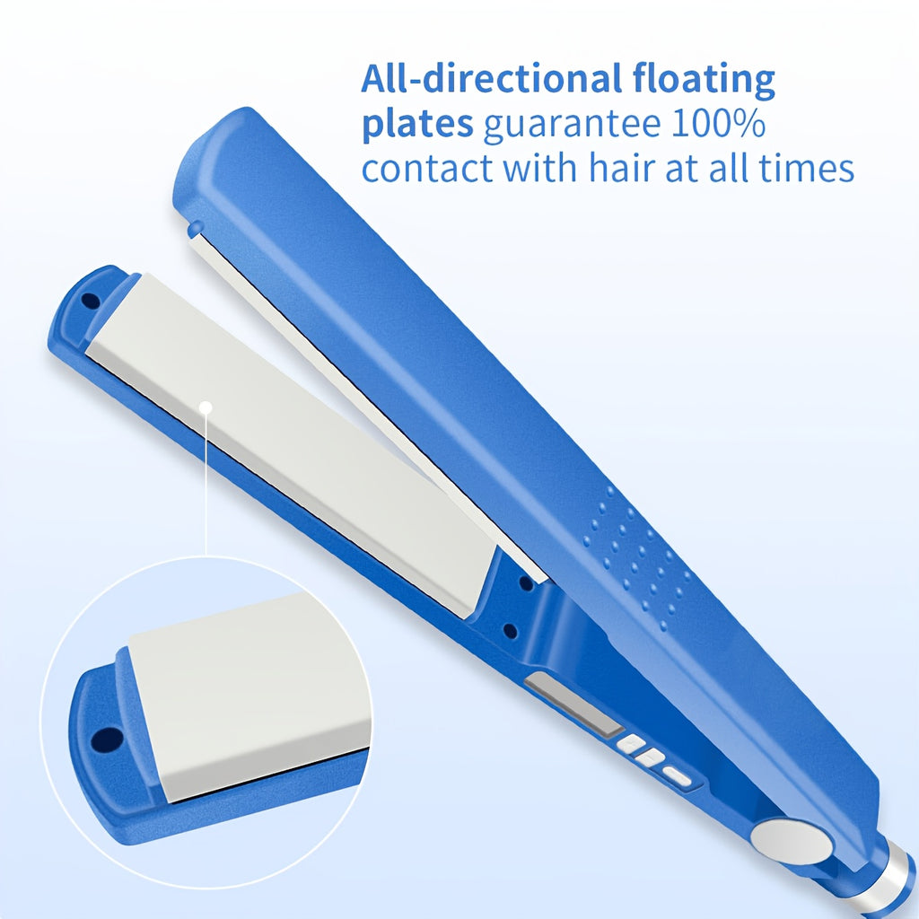 Flat Iron and Curling Iron Hair Styling Set with Comb, Upgraded Three-in-One Kit for Straight Hair, Curls and Wave Styling Routines, Birthday or Mother's Day Gift Idea