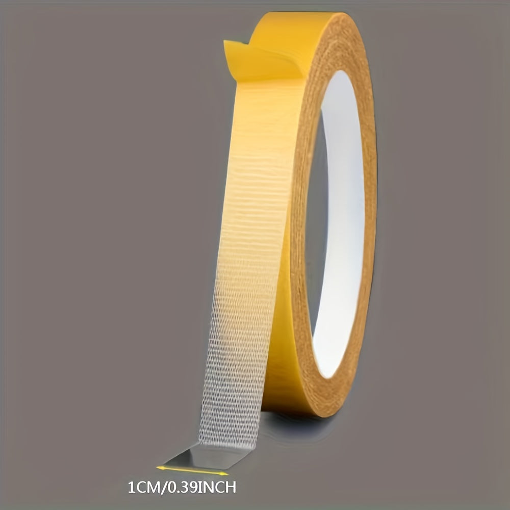 1pc Super Sticky High Viscosity Double-Sided Tape, No Residue Fabric Backing Grid Design for Securely Fixing Carpets, Faux Leather, Walls, Floors, Plastic Surfaces - Multipurpose Indoor/Outdoor Use